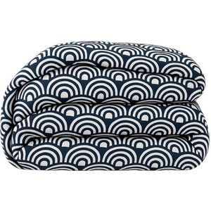 1+1 Gratis Wasbaar Easy Dekbed Zonder Overtrek - Zonder Overtrek - Bow - Blauw - Dekbed-Discounter.nl