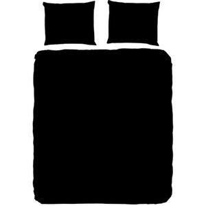 Dekbedovertrek Pure Uni - Lits-Jumeaux (240x220 cm) - Zwart/ Groen/ Taupe/ Grijs/ Petrol Microvezel - Dessin: Effen - Pure - Dekbed-Discounter.nl