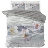 Sleeptime - Annique - Dekbedovertrek - Grijs - 100% Microperkal - 140x220 + 1 Kussensloop 60x70