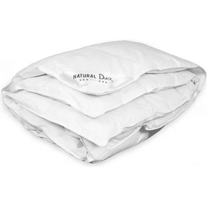 4 seizoenen Dekbed Natural Duck Donzen 90% - 240x200 cm (Lits-Jumeaux) - Natural Duck - 275 gr (175 gr + 100 gr)