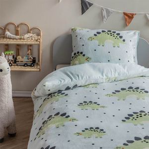 Fresh And Co Kids - Dekbedovertrek - Meerkleurig - 140x200 cm - Fleece - Dieren