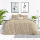 Dreamhouse - Stone Washed - Dekbedovertrek - Zand - 240 x 200/220 cm