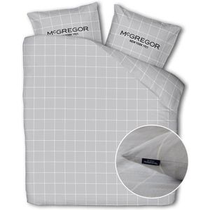 McGregor - Dekbedovertrek - Grijs - Katoen-Flanel - Tweepersoons 200x200 cm