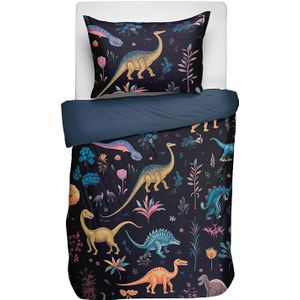 Sale: -40% | Kinderdekbedovertrek Katoen - 140x200 Cm Meerkleurig - Natuur - Fresh And Co Kids - Dekbed-Discounter.nl