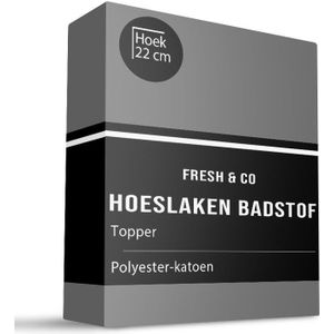 Topper - Hoeslaken - Taupe - Badstof - Fresh and Co
