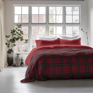 Dekbedovertrek McGregor - Lits-Jumeaux (240x220 cm) - Rood Microvezel - Dessin: Ruiten - McGregor - Dekbed-Discounter.nl