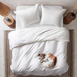 Fresh And Co - Harvey - Dekbedovertrek - Wit - Katoen-Satijn - Lits-Jumeaux (240x220 Cm)