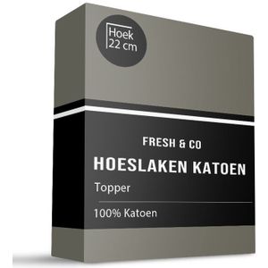 Hoeslakens - Wit - Katoen - Geschikt voor 1-Persoonsbed