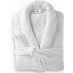 Dreamhouse Soft Terry - Badjas - Katoen badstof - S/M - Wit - Ultra zacht en warm