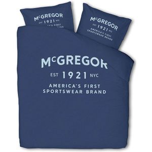 McGregor - Boston - Dekbedovertrek - Blauw - Lits-Jumeaux (240x240 Cm) - Katoen