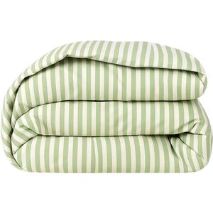 1+1 Gratis Wasbaar Easy Dekbed Zonder Overtrek - Zonder Overtrek - Streep - Groen - Dekbed-Discounter.nl