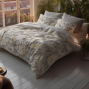 Dekbedovertrek Katoen-Satijn - Florance - Lits-Jumeaux (240x220 Cm) - Meerkleurig Katoen-satijn Katoen - Bloemen - Presence - Dekbed-Discounter.nl