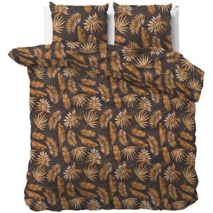 Dekbedovertrek Luusje Goud Patroon & Bloemen 200x200 Cm Anti Allergie & Anti Huisstofmijt Sleeptime - Dekbed-Discounter.nl