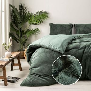 Dekbedovertrek - Grijs - Katoen - 240x220 cm