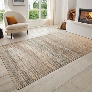 Vloerkleed Vintage Coastal - Crème/Blauw maat: 340x240cm - materiaal: Polypropyleen - Dekbed-Discounter.nl