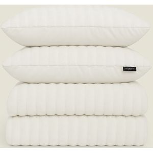Sale: -30% | Dekbedovertrek Rabbit Bubble - Off White - Tweepersoons (200x200 Cm) - - - Zydante - Dekbed-Discounter.nl