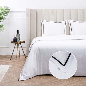 Luna Bedding - Hotel Deluxe - Dekbedovertrek - Wit/Rood/Blauw/Paars - Microvezel