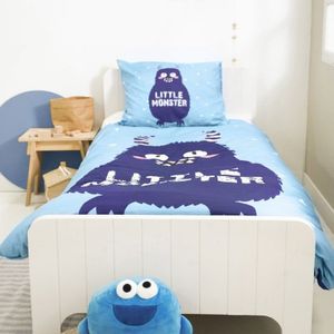Little Monster Kinderdekbedovertrek - Monster - 140x200/220 + 1 Kussenslopen 60x70 - Blauw