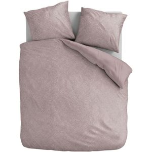 Dekbedovertrek Stonewash - Rosé - Tweepersoons (200x200 Cm) - Roze Microvezel - - Fresh And Co - Dekbed-Discounter.nl
