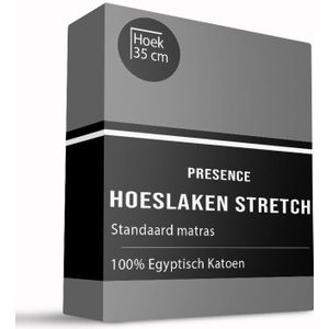 Presence - Jersey Hoeslaken - Katoen - Wit - Geschikt voor Diverse Matrassen