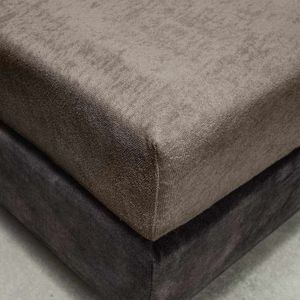 Badstof Hoeslaken - Taupe - 80x200 cm - Taupe - Fresh & Co