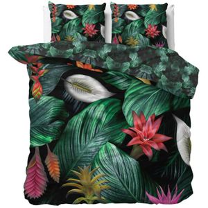 Dekbedovertrek - Natuur - 240x200 Cm - Double Face - Ademend - Anti Allergisch