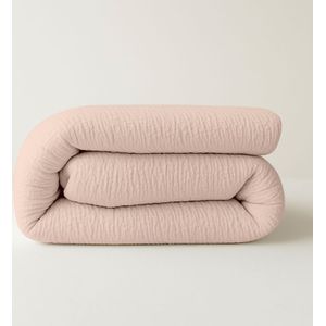 Easy - Dekbed & Dekbedovertrek - Mousseline Roze - 200x200 cm
