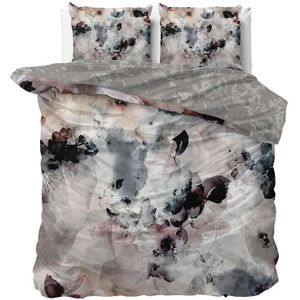 Dekbedovertrek - Celeste - Taupe - Katoen-Satijn - Tweepersoons (200x200 Cm)