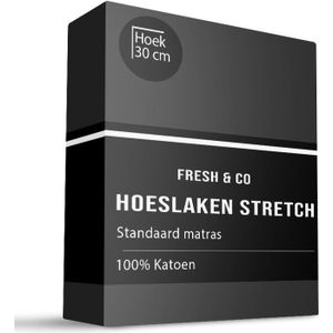 Hoeslaken - Wit - Katoen - Geschikt voor 1 Persoonsbed