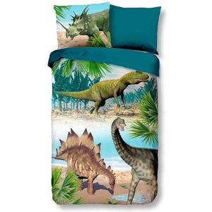 Kinderdekbedovertrek Katoen - 140x200 cm Meerkleurig - Dessin: Dieren - Good Morning - Dekbed-Discounter.nl