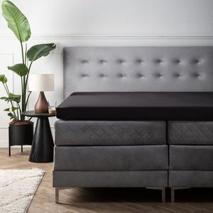 Hoeslaken Satijn - Topper - 90x210 cm - Keuze Uit Meerdere Kleuren - Dekbed Discounter