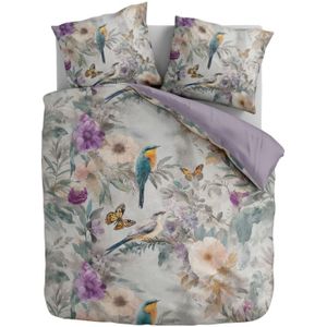 Sale: -60% | Dekbedovertrek Tropic Fade - Eenpersoons (140x200 Cm) - Meerkleurig Microvezel - - Fresh And Co - Dekbed-Discounter.nl