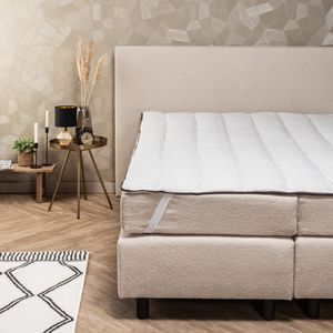 Oplegmatras Basic Carbon 140x200 Cm Anti Allergie & Anti Huisstofmijt & Zacht Dekbed Discounter - Dekbed-Discounter.nl