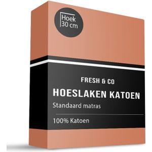 Hoeslaken - Wit - Katoen - Geschikt voor 1 Person