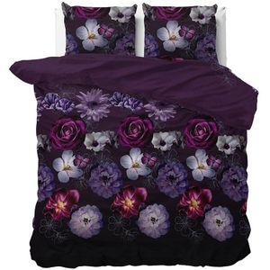 Sleeptime Magic Flower Dekbedovertrek - 240 x 200/220 + 2 60 x 70 cm kussenslopen - Paars