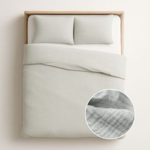 Dekbedovertrek - Effen - 140x200 cm - Katoen - Mousseline