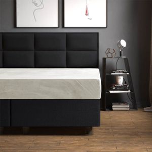 Sleeptime Hoeslaken Velvet - 160x200 - Super Zacht - Creme