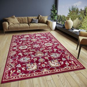 Vloerkleed Caracci - Rood maat: 280x200cm - materiaal: Polypropyleen - Dekbed-Discounter.nl