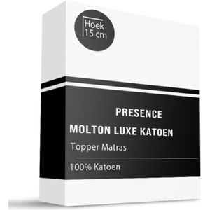 Presence - Molton Hoeslaken - Waterdicht - Katoen - 90x210 cm