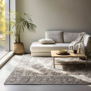 Vloerkleed Vintage Flöde - Crème maat: 280x200cm - materiaal: Polypropyleen - Dekbed-Discounter.nl