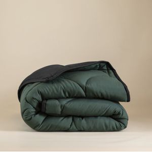Sleeptime - Lazy Dekbed - Double Face - Zwart / Donkergroen - 240x200 cm - 300 gram per m²