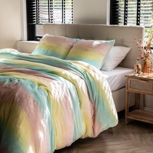 Dekbedovertrek Teddy Fleece - Eenpersoons (140x220 cm) - Meerkleurig Microvezel - Dessin: Patroon - Luna Bedding - Dekbed-Discounter.nl