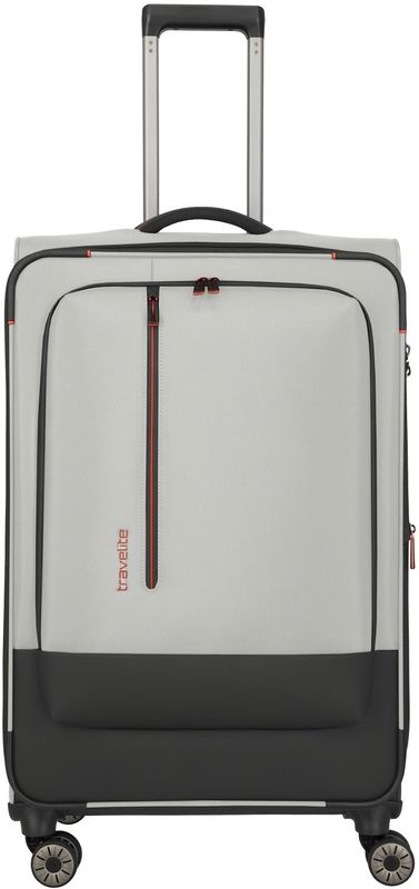 Travelite Crosslite Trolley L 4-Rollen erweiterbar Natur