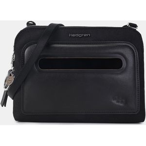 Hedgren Fika DOPPIO Doppelter Crossover + RFID Black