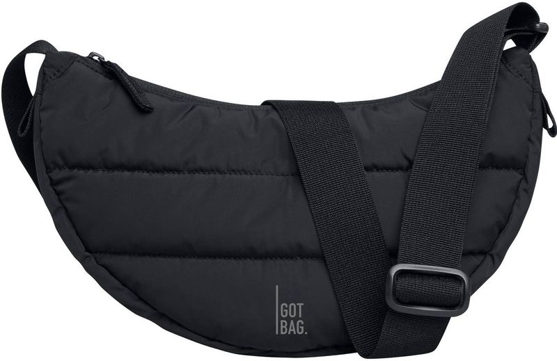 GOT BAG Puffer Moon Bag Small black monochrome