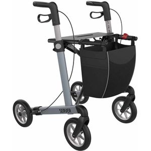 Lichtgewicht rollator Server Comfort met SOFT wielen (7 kg)