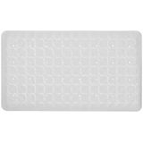 Antislip badmat wit 70 x 40 cm rubber - douchemat anti slip - antislipmat - badmat - Wasbaar en antibacterieel