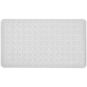 Antislip badmat wit 70 x 40 cm rubber - douchemat anti slip - antislipmat - badmat - Wasbaar en antibacterieel