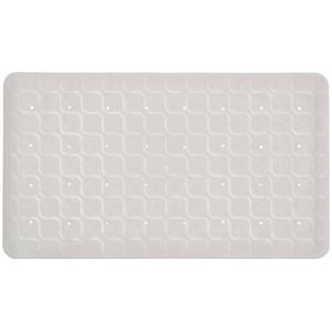 Antislip badmat beige 70 x 40 cm rubber - douchemat anti slip - antislipmat - badmat - Wasbaar en antibacterieel