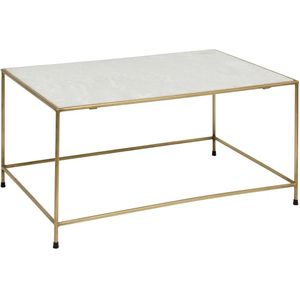 Timeless salontafel - wit marmer/messing
